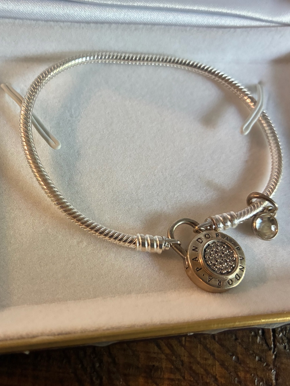 Pandora Silver Pavé Mouse Charm Bracelet - Picture 3 of 3